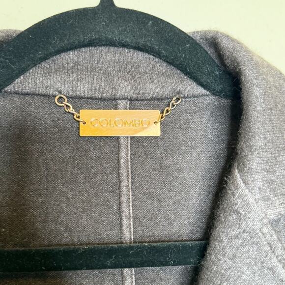 Lanficio Colombo Cashmere Silk Kate Blazer Chocolate Brown Size M - Picture 4 of 12